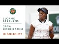 Sloane Stephens vs Sara Sorribes Tormo - Round 2 Highlights | Roland-Garros 2019
