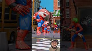 Spiderman com medo do tralalero tralala #shorts #spiderman