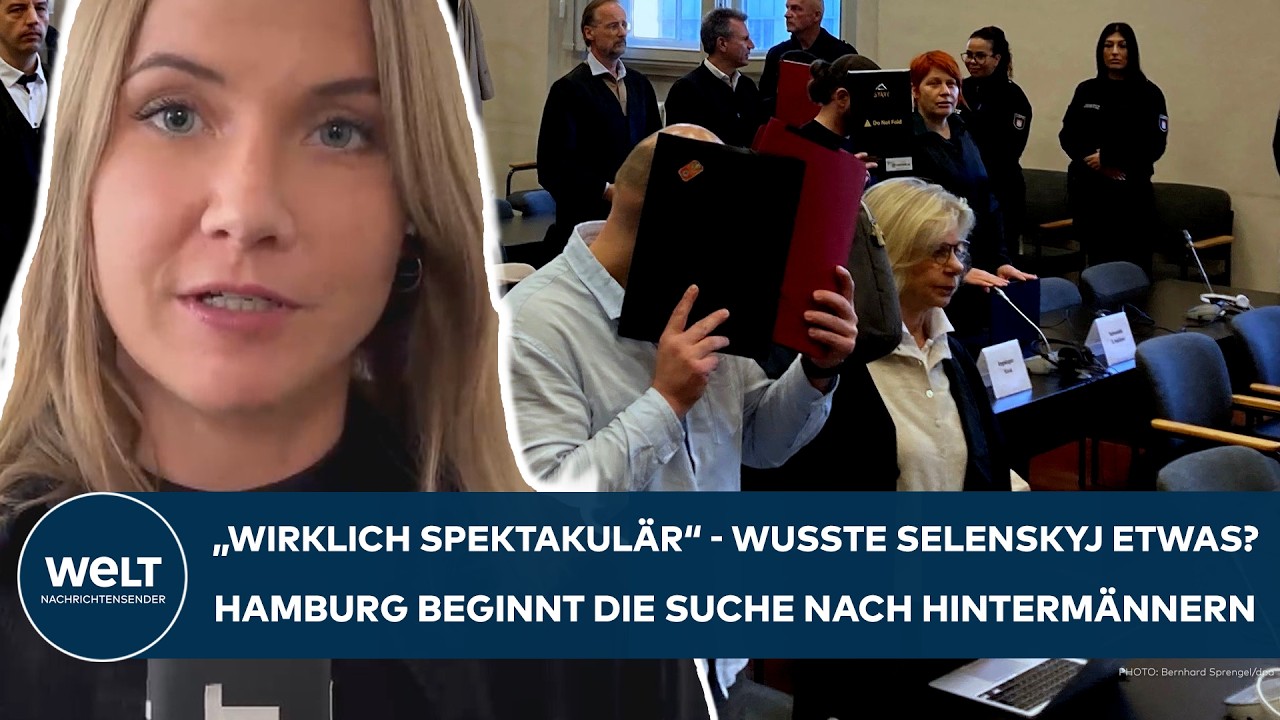 HAMBURG: "Wirklich spektakulär" - Wusste die Ukraine davon? Brisante Fragen im Nordstream-Prozess