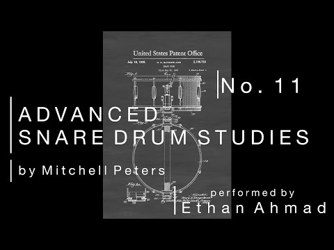 Peters Advanced Snare Drum Studies, Etude 11