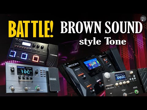 Battle! Boss GT1, Nux MG30, Zoom G6, Nux MG400 EVH-Inspired Brown Sound