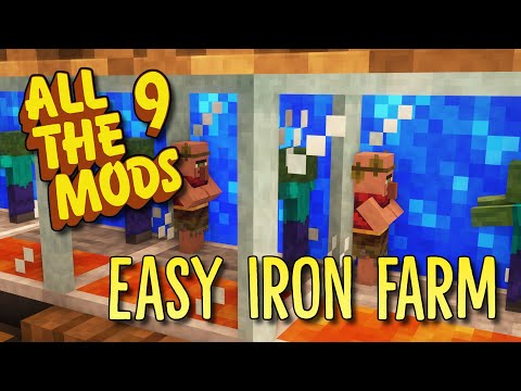 Minecraft All The Mods 9 - #5 EASY EARLY Iron Farming!