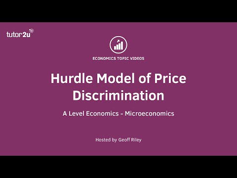 Hurdle Model of Price Discrimination - A Level and IB Economics
