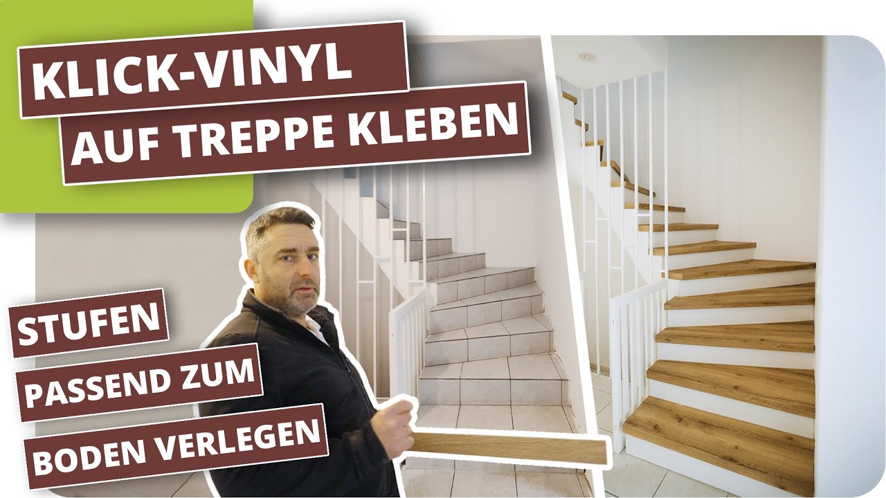 Treppe renovieren mit Vinyl Treppenkanten
