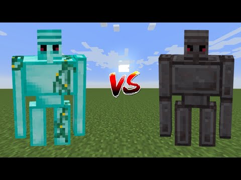 Diamond Golem Vs Netherite Golem