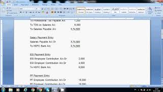 Salary entries for beginners | salary advance adjustment entry | Payroll entries