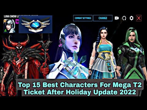 Top 15 Best Characters For Mega T2 Ticket After Holiday Update 2022 - Marvel Future Fight