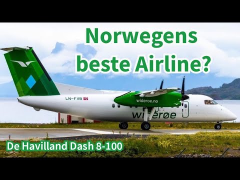 Die etwas andere Regionalairline/ Widerøe's 28 Jahre alte Dash 8-100 Economy von Oslo nach Trondheim