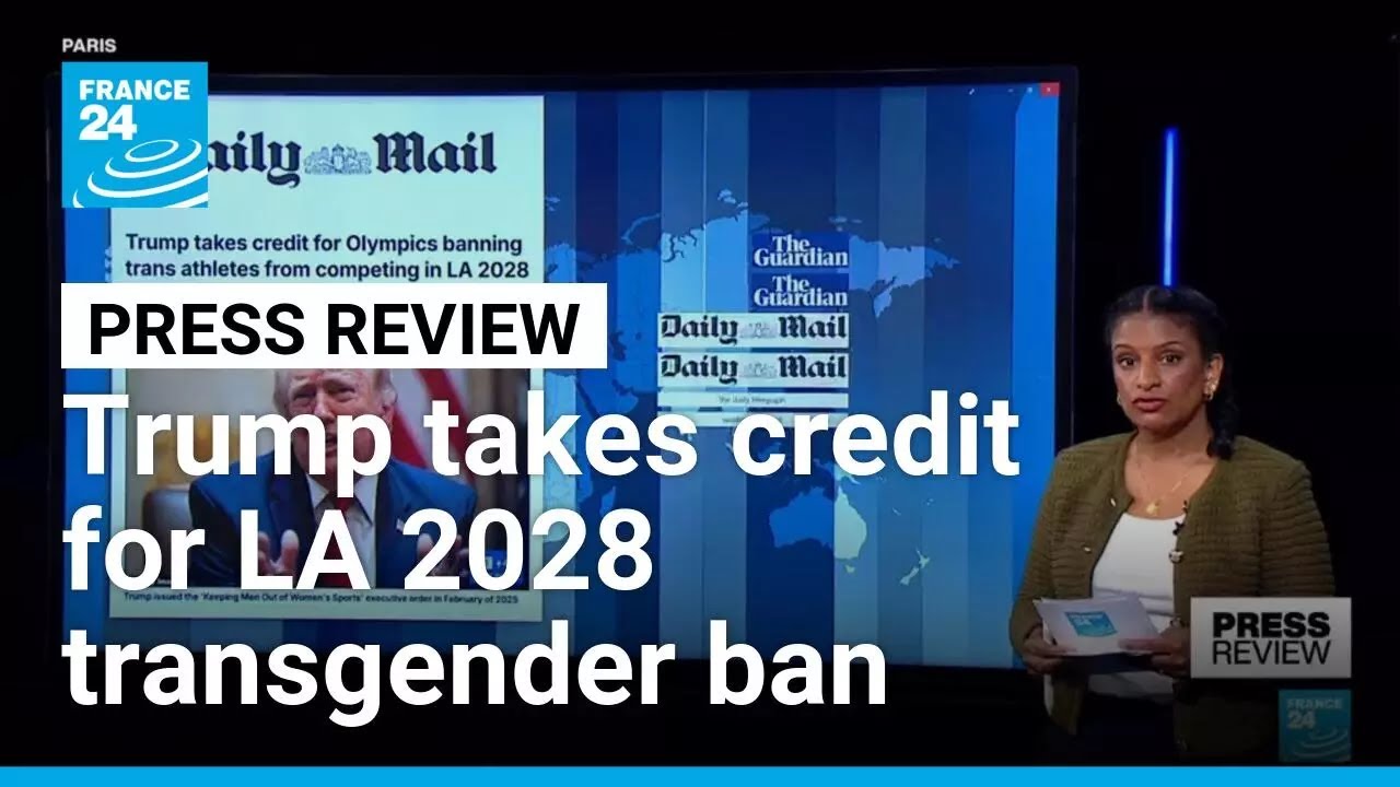 Donald Trump takes credit for LA 2028's Olympics transgender ban • FRANCE 24 English