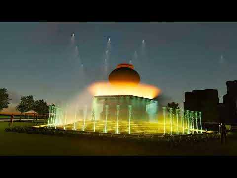 Musical Fountain 3D Concept 04