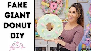 Fake Giant Donut, Fake Bake Donut, Donut Props