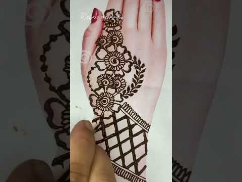 Letast mehandhi easy Indian flower design just try for Risha’s mehandhi thank you guys 😍