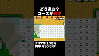 マリオメーカー2 雲隠し迷路からの脱出 クリア率1.78% ゲーム実況