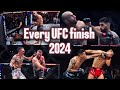 Every Finish In The UFC KO And Sub Compilation Highlights 2024 Edition