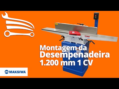Desempenadeira DE1200/3 1.200mm 1CV Monofásico 110/220V MAKSIWA-105-604 - Video