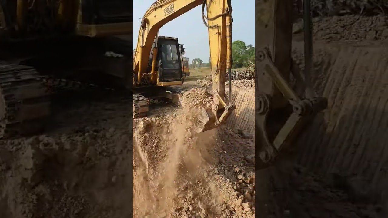 MACHINE EXCAVATOR #excavator #automobile #machine #caterpillar #equipment #shorts #youtubeshorts