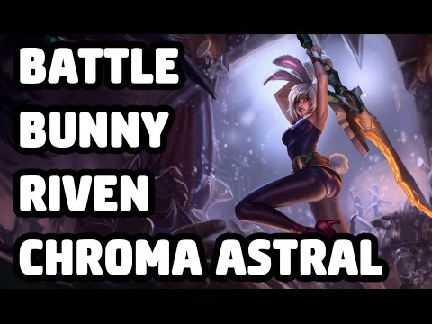BATTLE BUNNY RIVEN CHROMA ASTRAL SKIN SPOTLIGHT - LEAGUE OF LEGENDS
