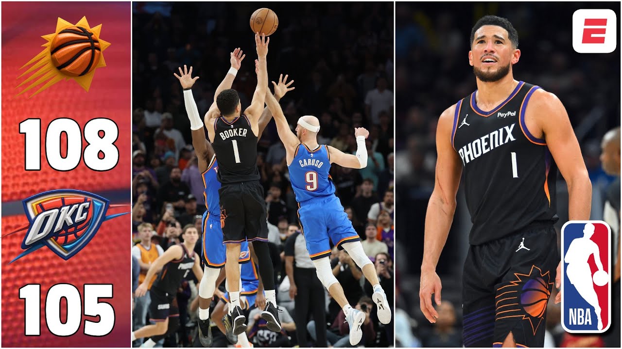 FINAL DE INFARTO. SUNS SORPRENDEN al THUNDER. TRIPLE de BOOKER sella el triunfo ante SGA | NBA