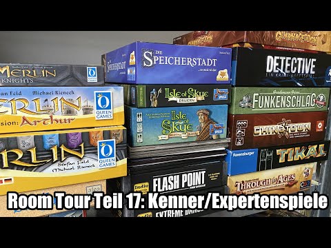 Room Tour Teil 17: gehobene Familienspiele und Kennerspiele / Expertenspiele