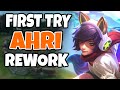 I first timed the Ahri Rework in Challenger, this is how it went | Challenger Ahri-League of Legends