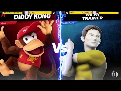Big Cheese 3 SSBU: Jix vs Rambo (Diddy Kong vs Wii Fit Trainer) - Pool Wave A