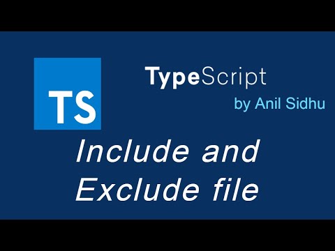Learn Typescript tutorial 21 Include and Exclude file folder - Mind Luster