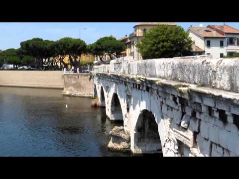 Tiberius Bridge Rimini Italy Римини Мост