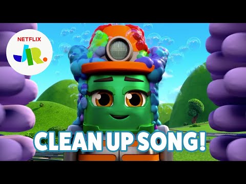 "Clean Up Song" for Kids with Mighty Express! 🧼 Netflix Jr
