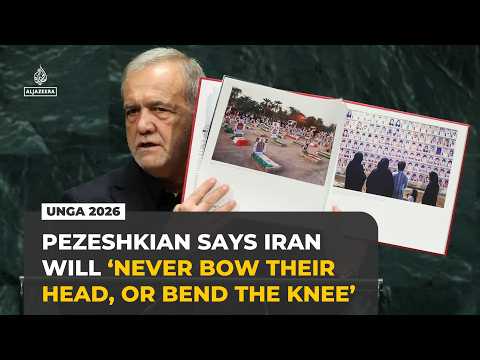 Pezeshkian says Iran will not surrender to US pressure at UNGA