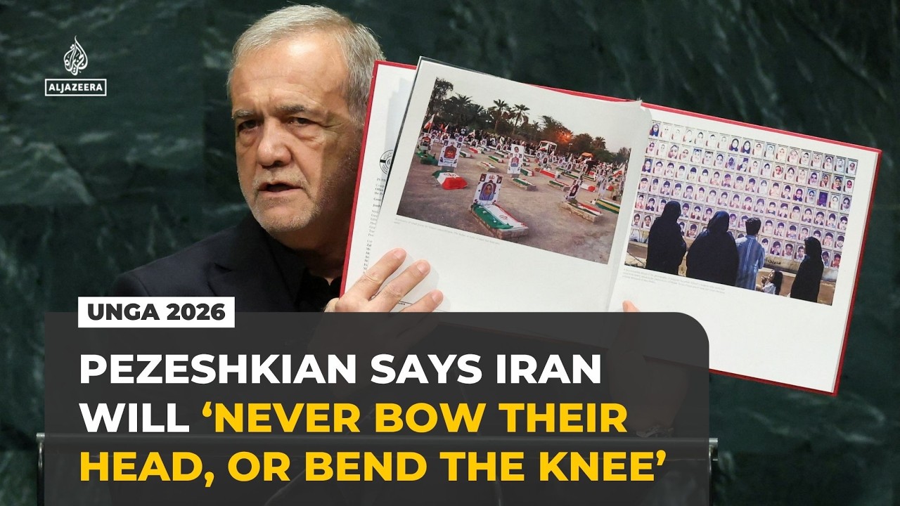 Pezeshkian says Iran will not surrender to US pressure at UNGA