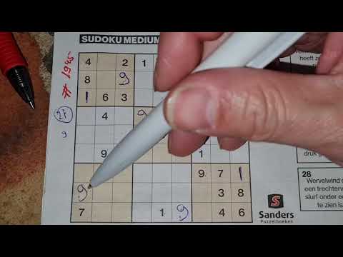 Again our daily Sudoku practice continues. (#1945) Medium Sudoku puzzle. 11-28-2020