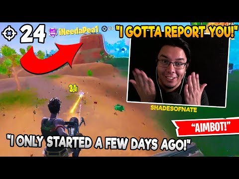 Kid Hacks in Fortnite! (Aimbotting in Fortnite) - Fortnite Stream Highlight
