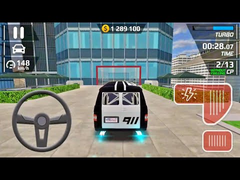Smash Car Hit - Police Van 911 Driving Stunts Simulator Android Games