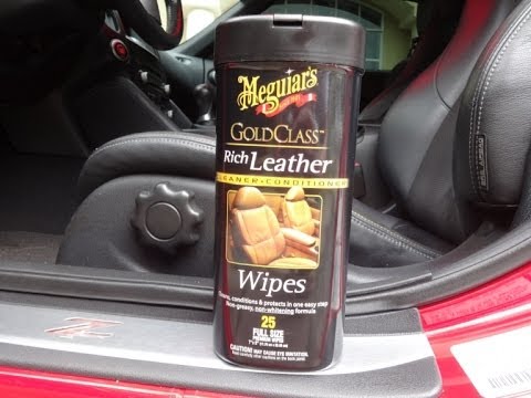 Meguiars Gold Class Rich Leather Wipes review and test results on my 370z.
