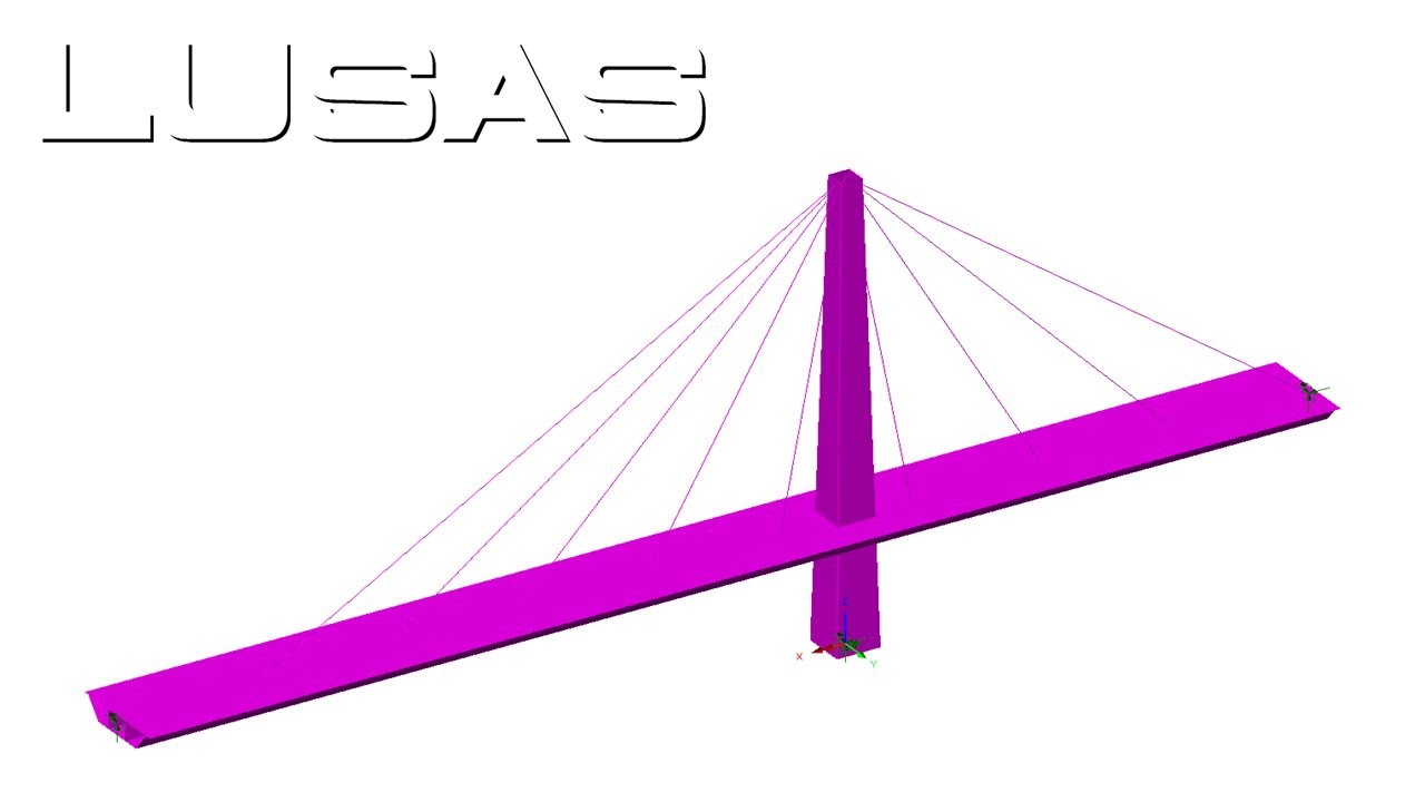 LUSAS cable tuning analysis for linear structures