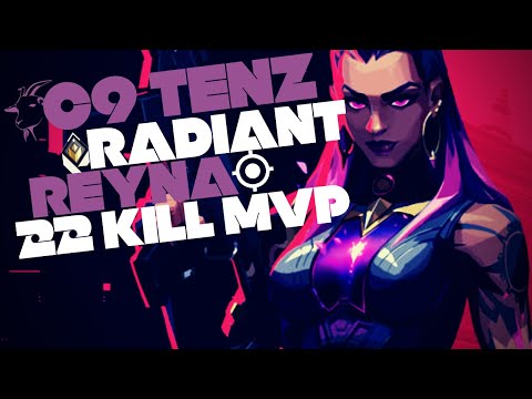 C9 TENZ PLAYS MVP REYNA WITH ALMOST FLAWLESS WIN - VALORANT