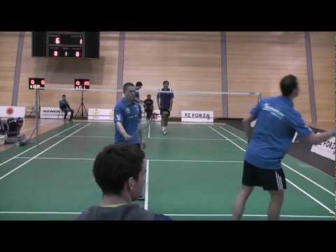 Semifinále badmintonové extraligy - Jehnice vs. Dobruška - Kohoutek, Mendrek vs. Kopřivové