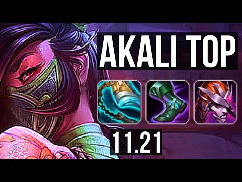 AKALI vs DARIUS (TOP) (DEFEAT) | 2.6M mastery, 800+ games, Godlike, 7/2/3 | KR Diamond | 11.21