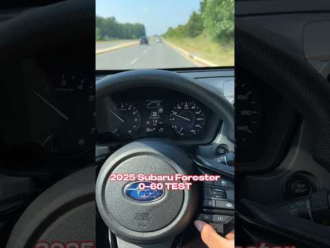 Thumbnail for 2025 Subaru Forester 0-60 Test by Subaru