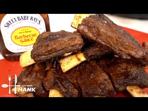 Beef Ribs with Sweet BBQ Sauce Air Fryer Recipe