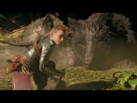 Atreus Injects Fenrir Soul In Giant Wolf Scene