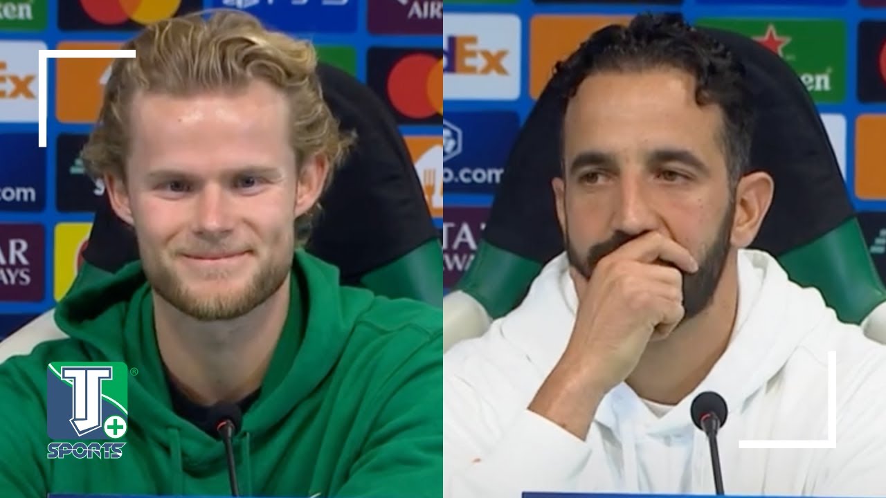 Morten Hjulmand e Rúben Amorim falam sobre a importância do jogo entre o Sporting CP e o Man City