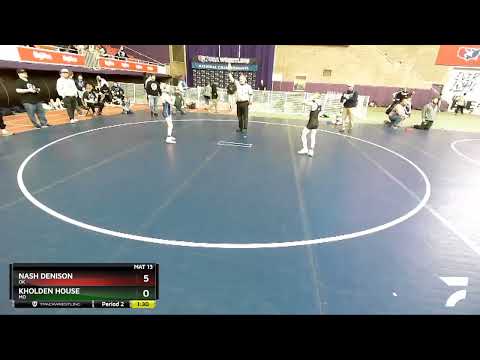 74 Lbs Quarterfinal - Kholden House, MO Vs Nash Denison, OK 1a12