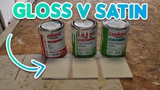 Gloss Vs Satin Paint
