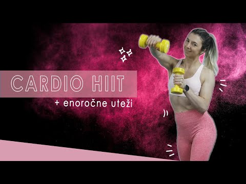 17 MIN Cardio HIIT z utežmi / Dumbbell Cardio HIIT Workout| Maricka Mary Stakne