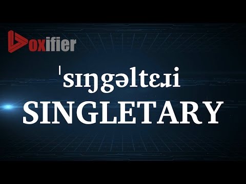 How to Pronunce Singletary in English - Voxifier.com