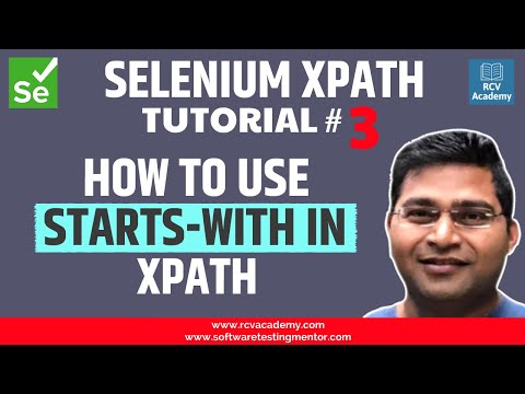 Selenium XPath Tutorial 3 XPath Starts with Function with Examples