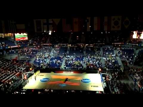 Lithuanian National Anthem Lithuania - France BasketballWorldCup Spain 2014