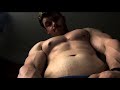 Your view of lean bodybuilder flexing