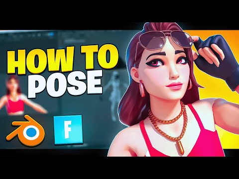 How to pose in blender | Fortnite thumbnail tutorial
